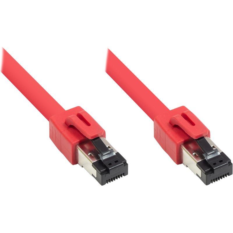 Good Connections Alcasa 8080-075R Netzwerkkabel 7,5 m Cat8.1 S/FTP (S-STP) Rot (S/FTP, CAT8.1, 7.50 m), Netzwerkkabel