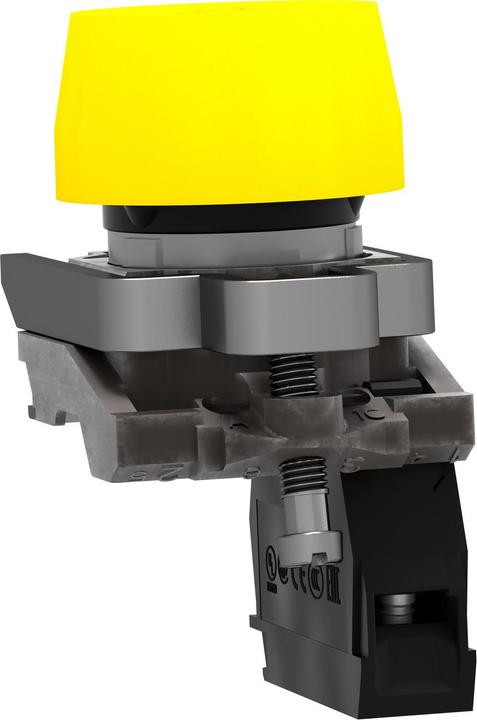 Actual product image Schneider Electric Pushbutton, yellow D 22mm XB4BPS51EX