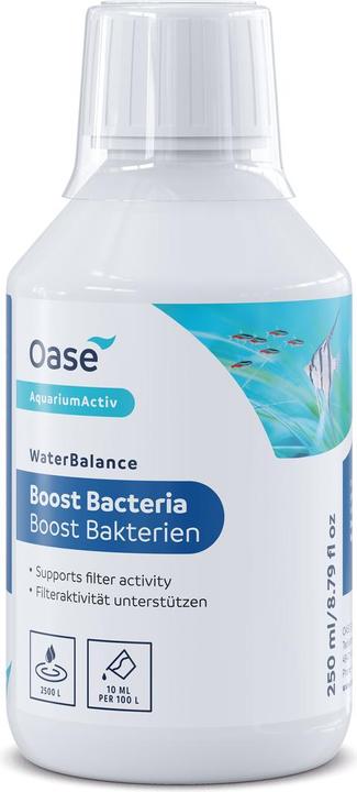 Oase WaterBalance Boost Bacteria 250 ml (Cura dell'acqua dell'acquario, Trattamento dell'acqua dell'acquario)