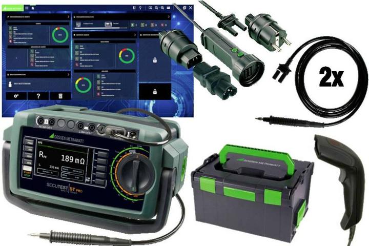Actual product image Gossen Device tester set (CAT II 250V, Table multimeter)
