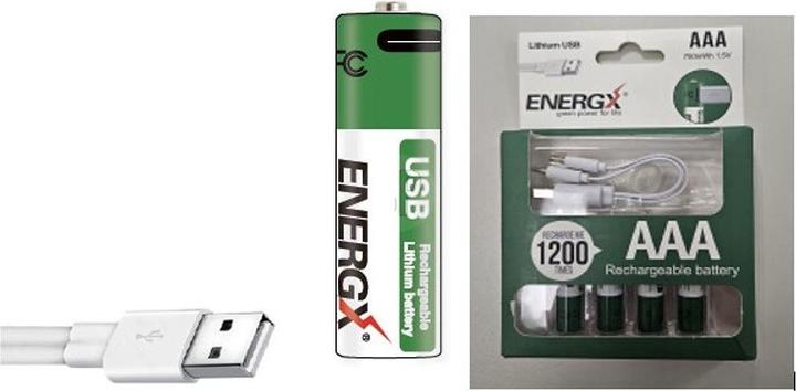 Image du produit Champ Batterien Wiederaufladbare AAA Lithium mit USB-C – 4er-Set (4 pcs, AAA, 14 mAh)