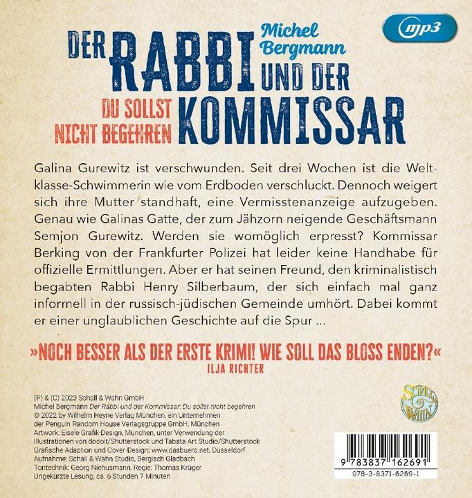 Actual product image The Rabbi and the Commissioner: Thou shalt not covet (Michel miner, German)