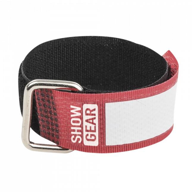 Actual product image Showgear Snap Fastener 20x200 Red 10 pieces (Velcro cable ties, 200 mm, 10 pcs.)