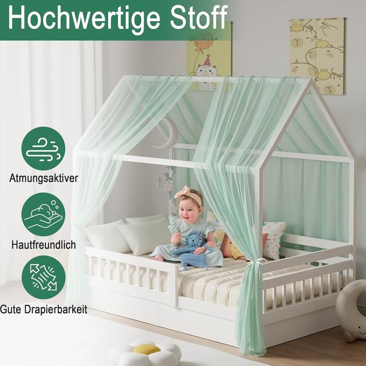 Produktbild Zdada 2-teiliges Betthimmel-Set für Hausbetten