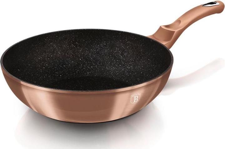 BerlingerHaus Wok Ø30cm Rose Gold Edition (30 cm, Wok Pfanne, Aluminium)