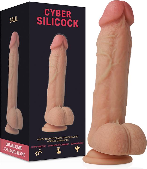 Produktbild Cyber Silicock STRAP-ON SAUL FLÃoeSSIGE SILIKON MIT 3 RINGEN GRATIS 15.5 CM -O- 4.2 CM