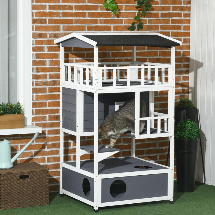 Immagine prodotto PawHut Casa per gatti a 4 piani (Gatto)