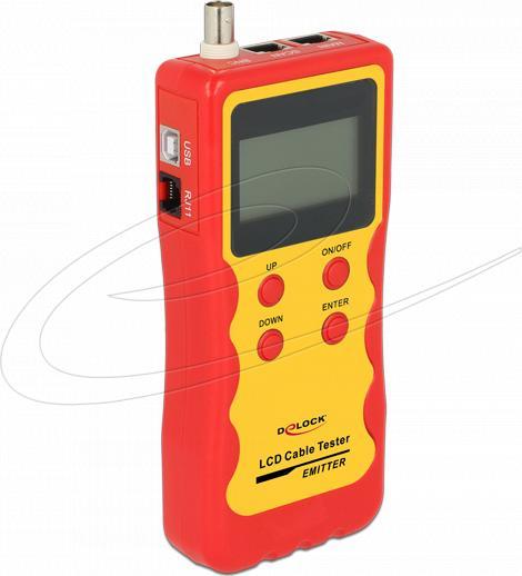 Image du produit Delock Testeur de câbles LCD RJ45 / RJ12 / BNC / USB