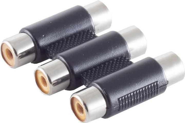Shiverpeaks BS57044 Video Cable Adapter 3 x RCA (YPbPr) 3 x RCA Black (Angle adapter)