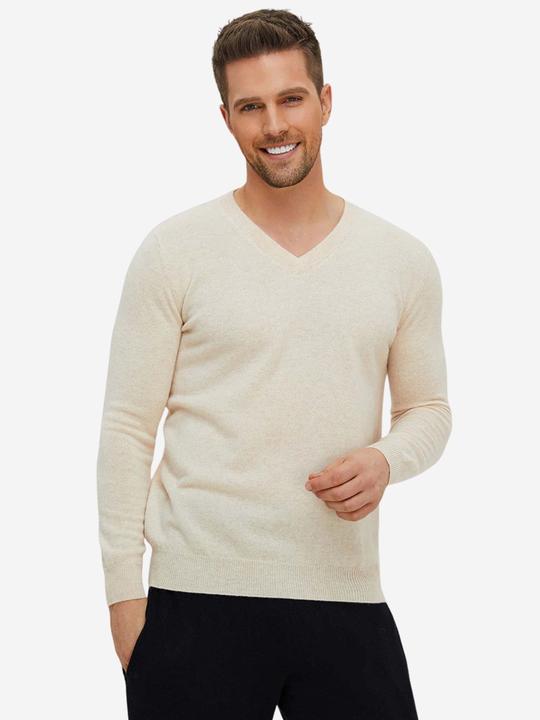 Image du produit Bellemere Sweater Solid V-Neck Merino Sweater (XL)