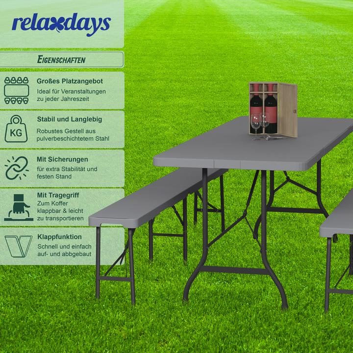 Produktbild Relaxdays Bierzeltgarnitur