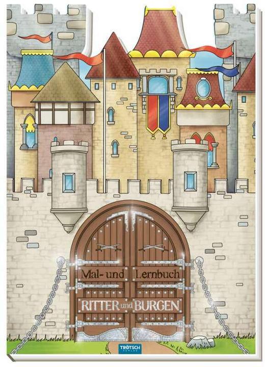 Image du produit Livre de coloriage et d'apprentissage Chevaliers et châteaux 21x29 cm 32 pages