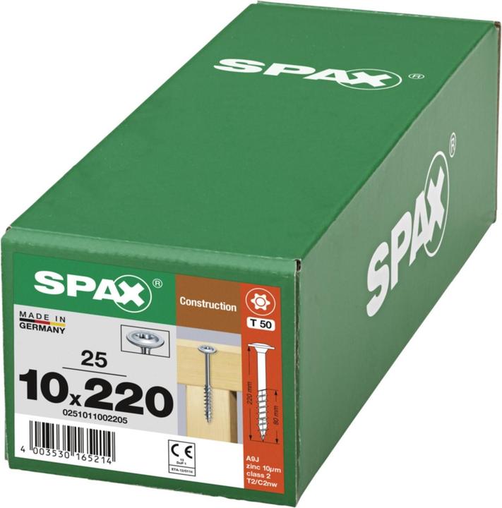 Produktbild Spax Tellerkopf T-Star T50 Teilgewinde Cut Wirox (25 Schrauben pro Stück)
