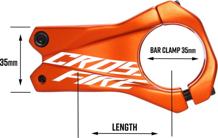 Actual product image Funn Crossfire stem (50 mm, 35 mm)