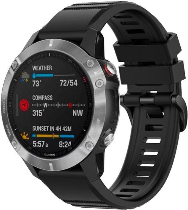 Produktbild Fixed Silikone rem til Garmin QuickFit 26mm Sort (26 mm, Silikon)