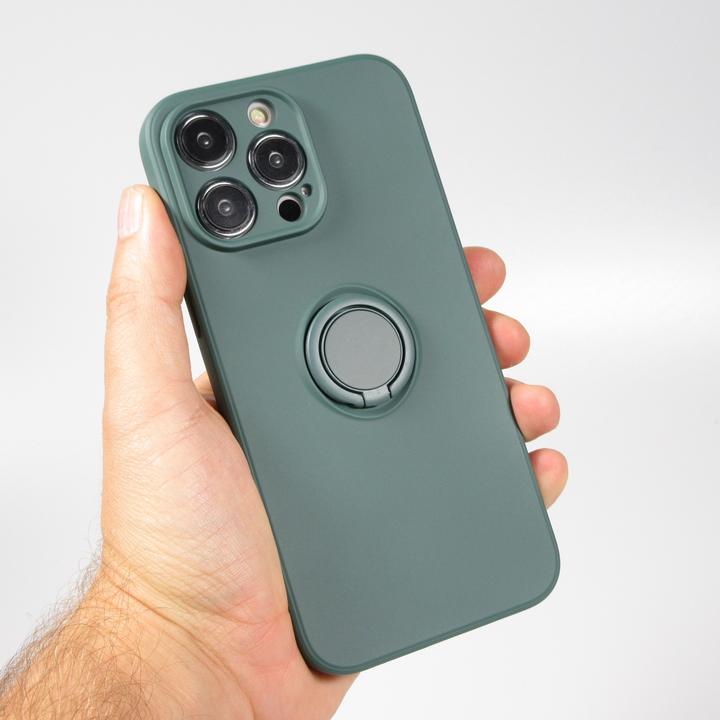 Produktbild PhoneLook Hülle Soft Touch mit Ring (Apple iPhone 14 Pro)