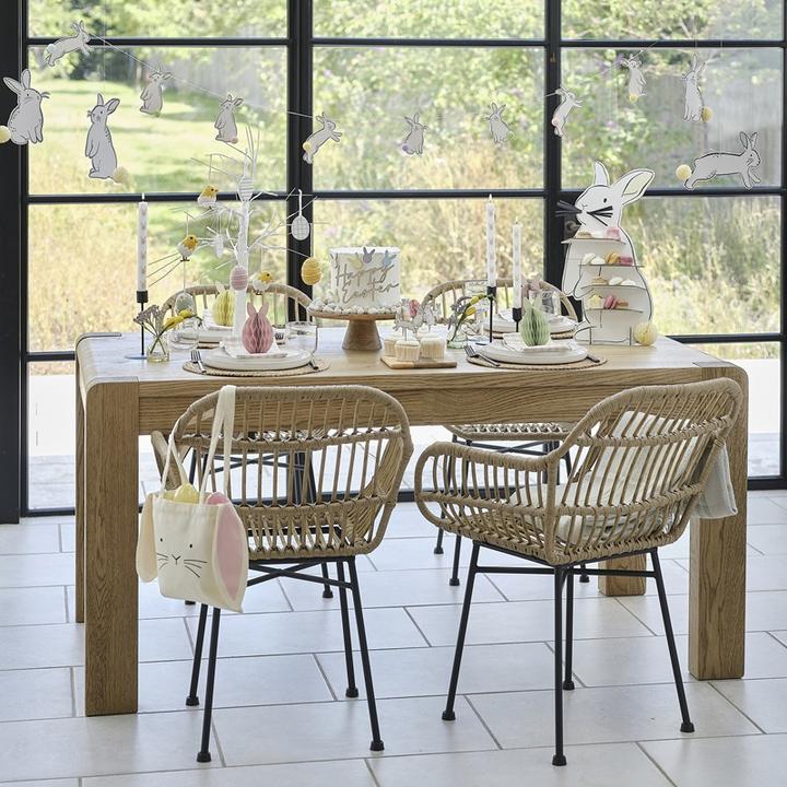 Actual product image Ginger Ray Guirlande de lapins avec pompons multicolores (8 pcs.)