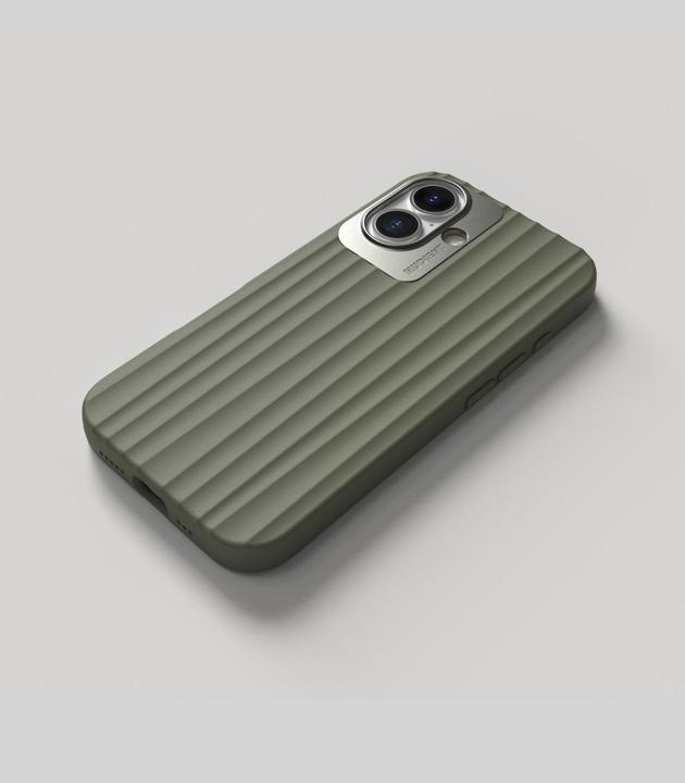 Produktbild Nudient Back Cover Bold MagSafe iPhone 16 Olive Green (Apple iPhone 16)