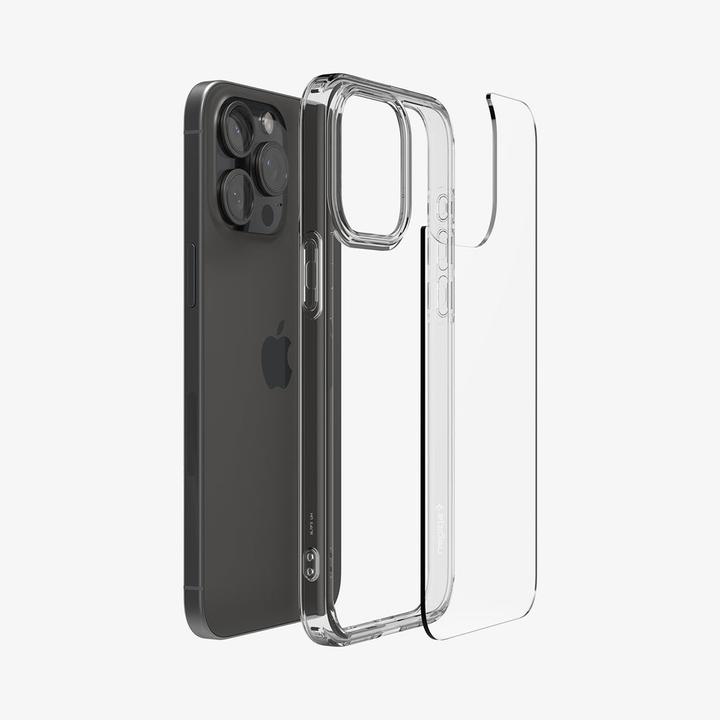 Actual product image Spigen Ultra Hybrid case for iPhone 15 Pro - transparent gray (Apple iPhone 15 Pro)