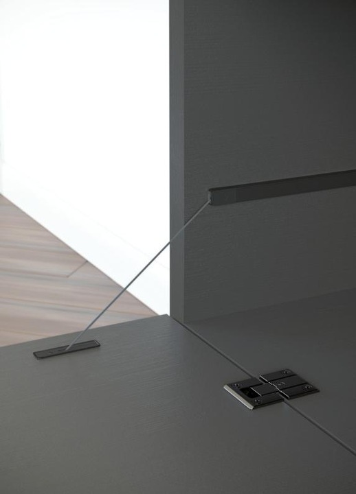 Actual product image Italiana Ferramenta Aluprofil Kiaro, max 550mm, grau (1 pcs.)