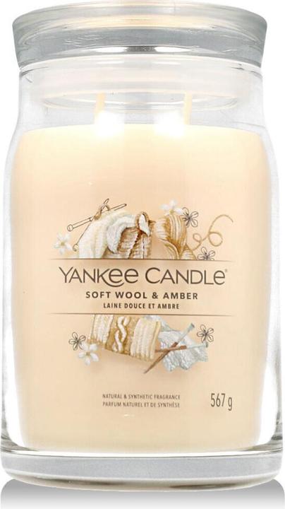Immagine prodotto Yankee Candle Duftkerze Soft Wool & Amber Signature Large Jar (567 g)