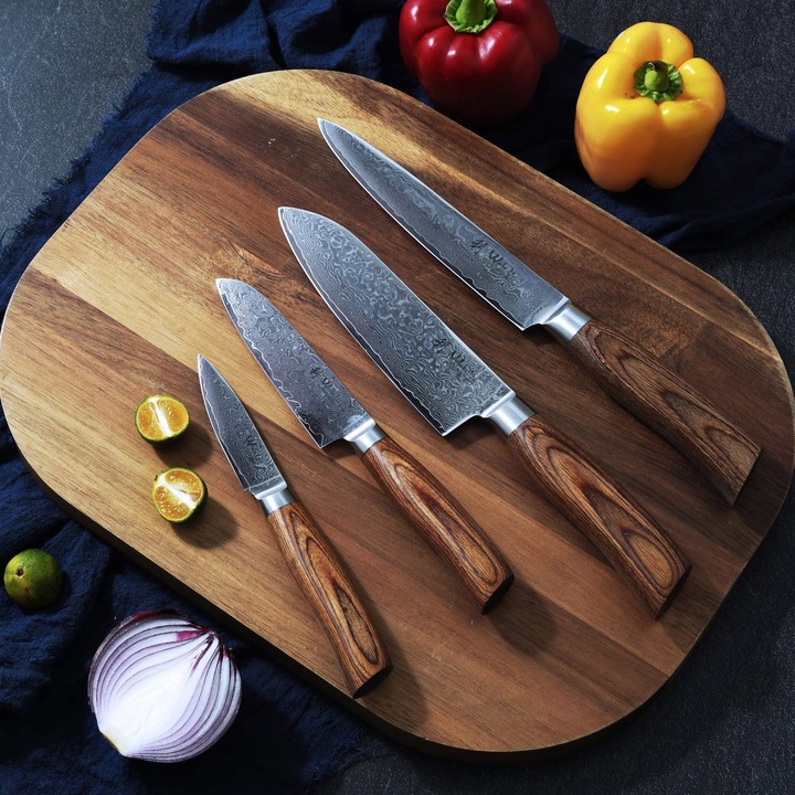 Produktbild Wakoli Damastmesser 4er Set EDIB Pro Serie (17 cm)