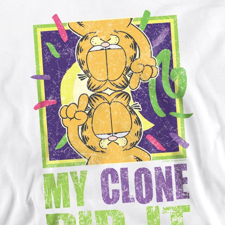Actual product image Garfield Unisex Adult My Clone Did It Sweatshirt (L)