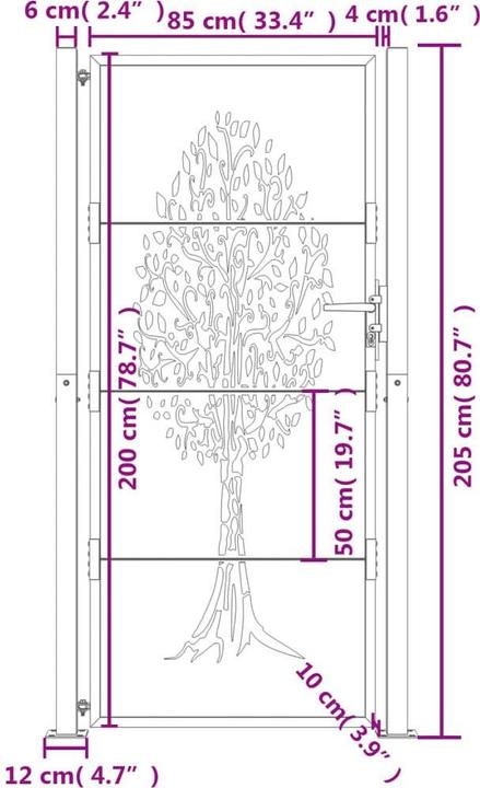Immagine prodotto vidaXL Gartentor