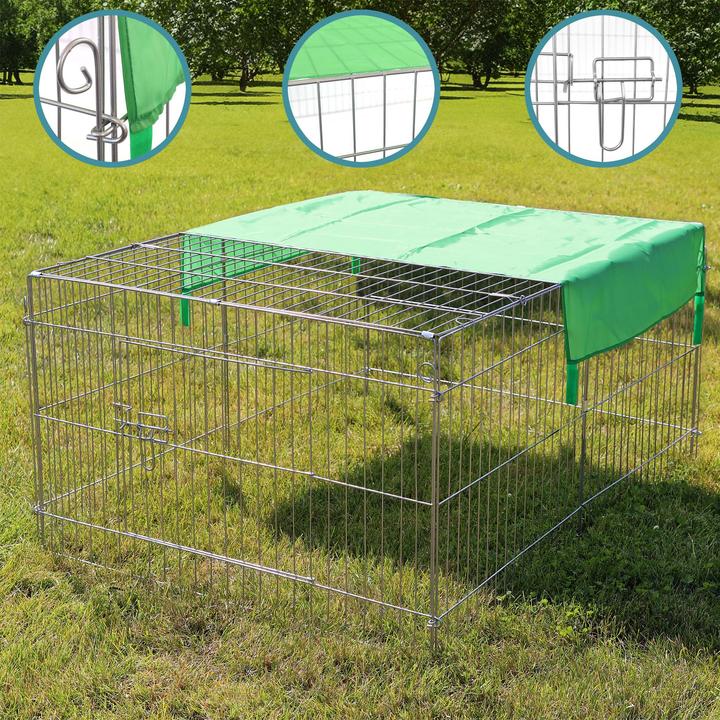 Actual product image Wiltec Outdoor enclosure cover 122x95x58cm small animal enclosure run outdoor enclosure