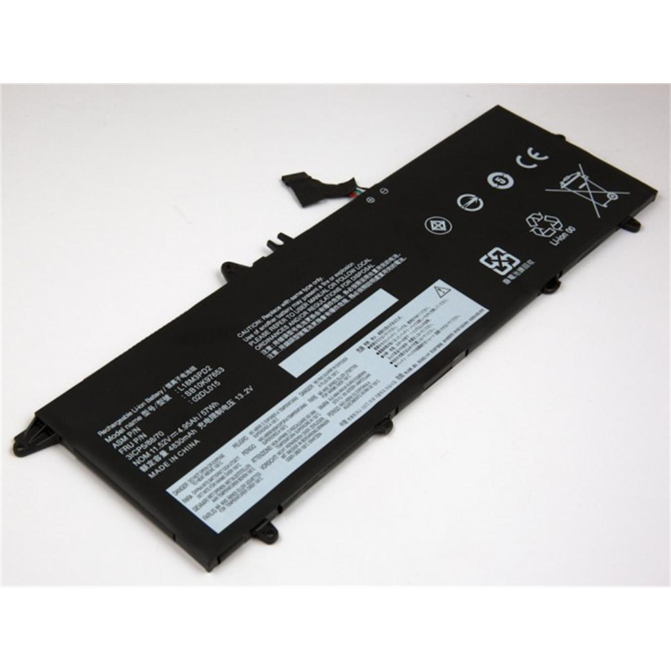 AGI Akku kompatibel mit Lenovo ThinkPad T495s-20QKS01E00 (1 Zellen, 4850 mAh), Notebook Akku, Schwarz
