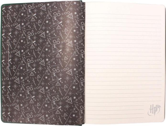 Image du produit Harry Potter : Serpentard A5 Flex Notebook (A5, À rayures, Couverture rigide)