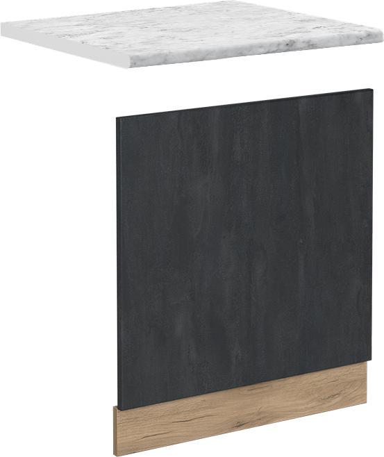 Goldkraft Eiche, Goldkraft-Eiche, Marble-Weiss, Schwarz Beton, Schwarz-Beton