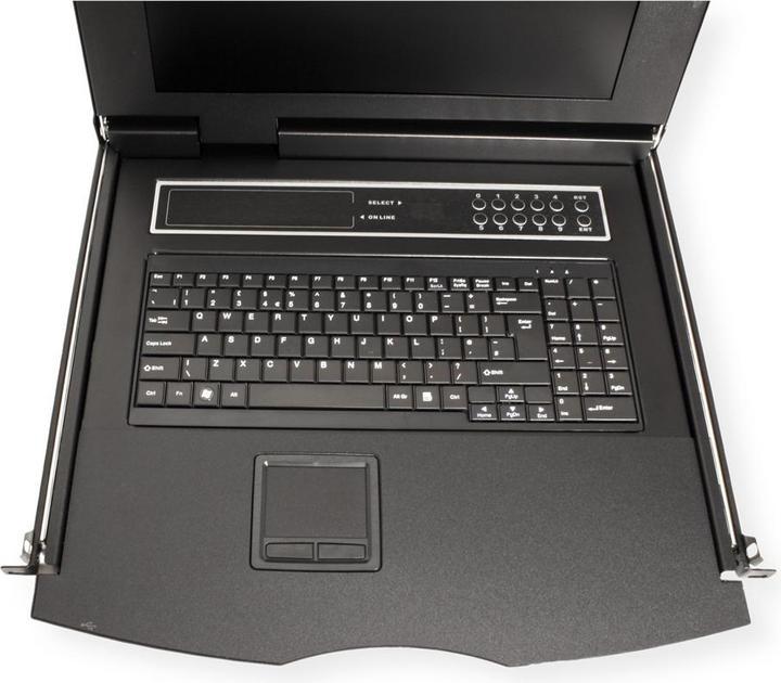Image du produit Value Console KVM avec commutateur KVM - 8 ports - USB - français - 43,2 cm (17")