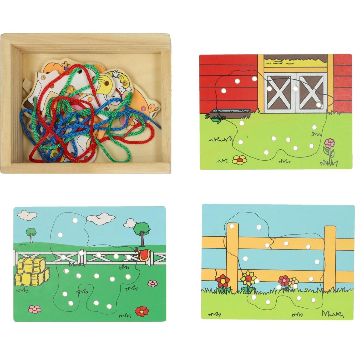 Thumbnail - Holzpuzzle Bauernhof, 4er-Set