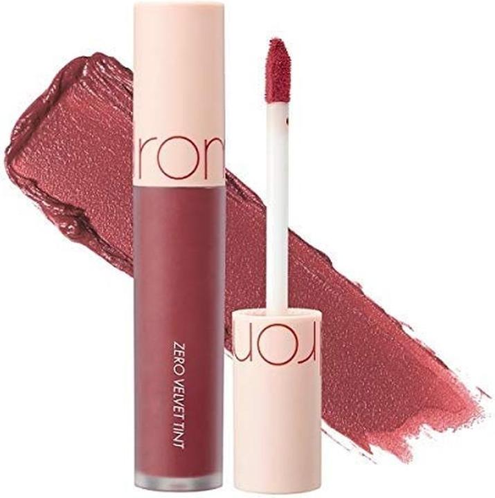 Immagine prodotto Rom&Nd Zero Velvet Tint 17 Colori Velvet Matte Tinta per labbra a lunga durata e resistente alle sbavature (16 Burny Nudo)
