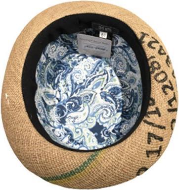 Immagine prodotto Bekos Upcycling - Cappello a forma di torta di maiale "Cafe Royal" da un sacchetto di caffè - 60, 02