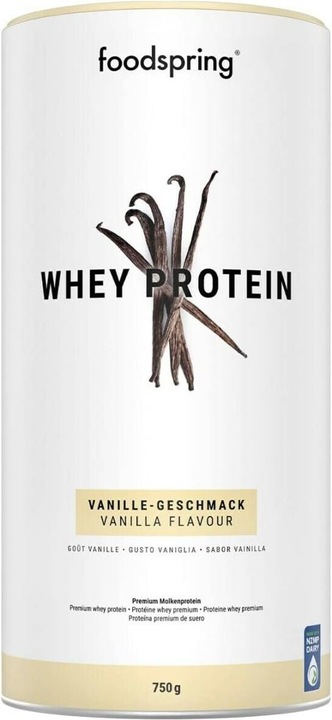 Immagine prodotto Foodspring Proteine del siero di latte (Vaniglia, 1 pz., 750 g)