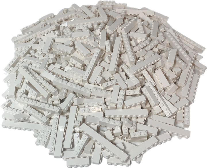 Produktbild LEGO Steine Weiss 1x1, 1x2, 1x3, 1x4 - NEU! Menge 50x (LEGO Classic)