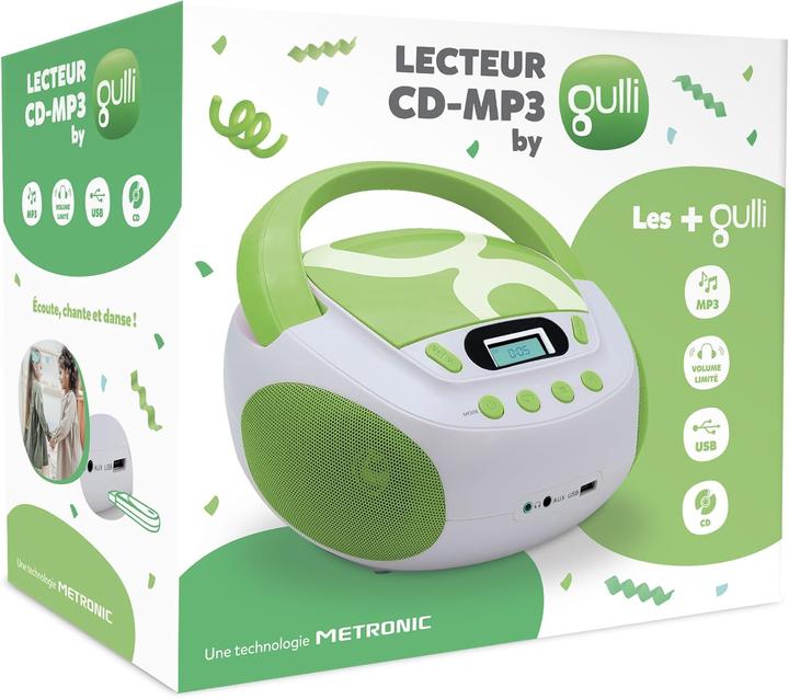 Image du produit Metronic Gulli CD MP3 Radio Portable Stereo (CD Player, MP3)