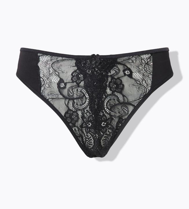 Produktbild Ulla Popken String ouvert, offener Schritt, Spitze (54)