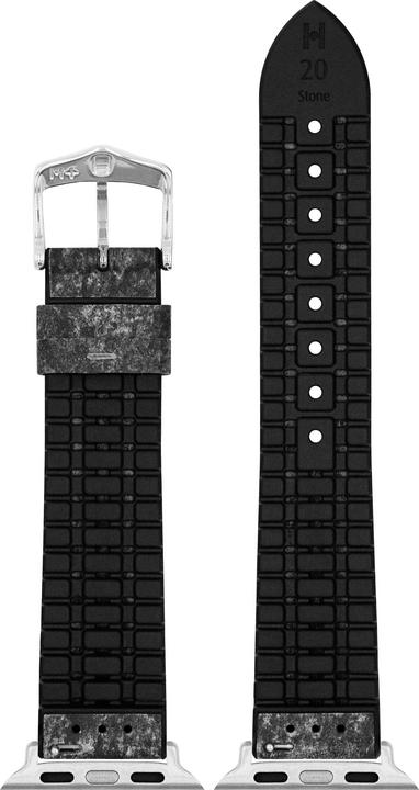 Produktbild Hirsch Stone L for Apple Watch (22 mm, Tierfrei, Leder Imitation)