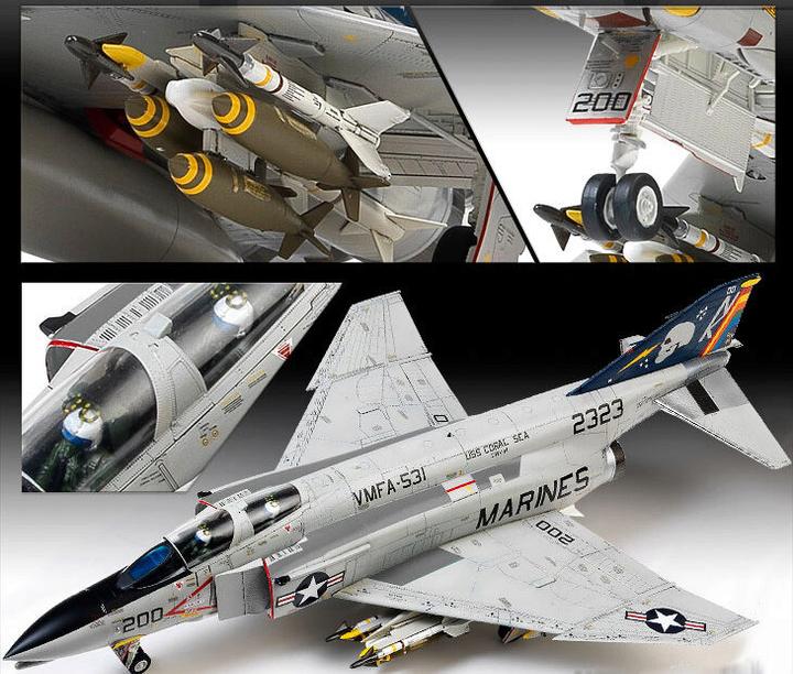 Produktbild Academy 1/48 USMC F-4B/N VMFA-531 "Gray Ghosts"