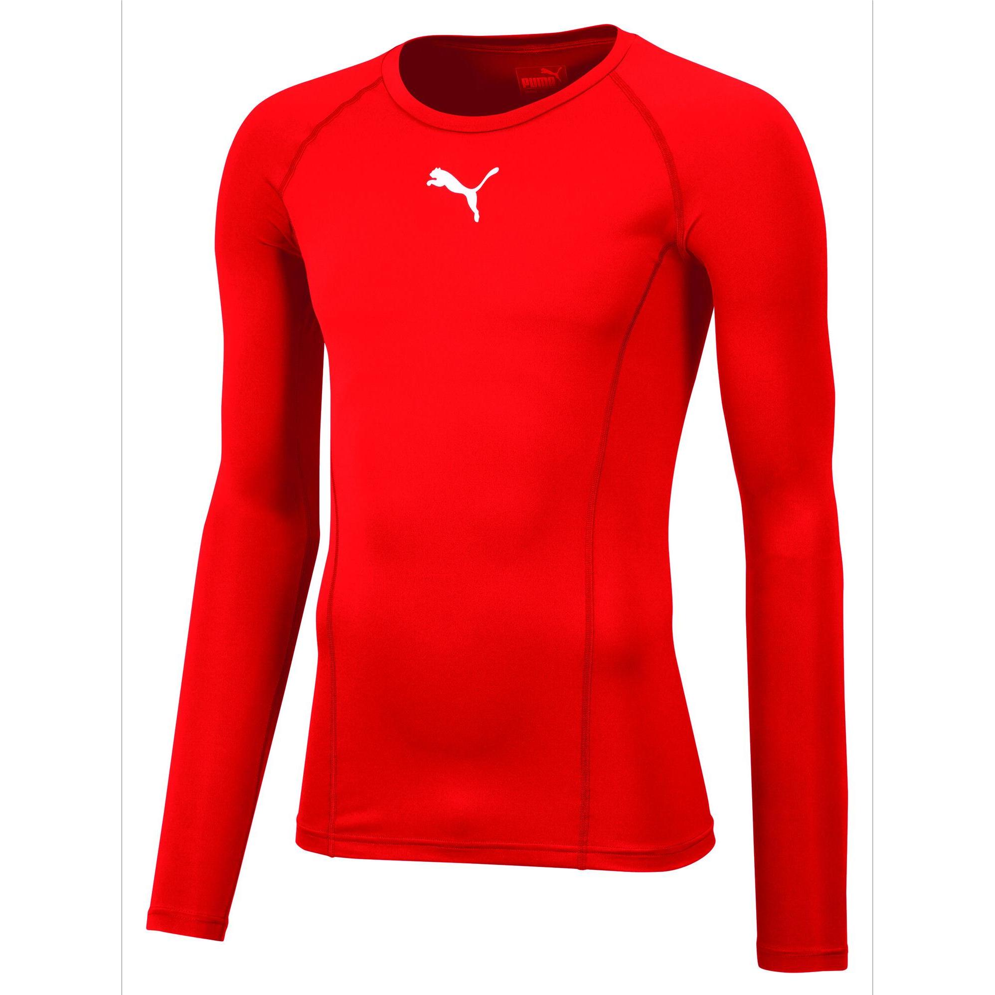 Thumbnail - Puma, Herren, Sportshirt, LIGA Baselayer Tee LS (XS), Rot, XS