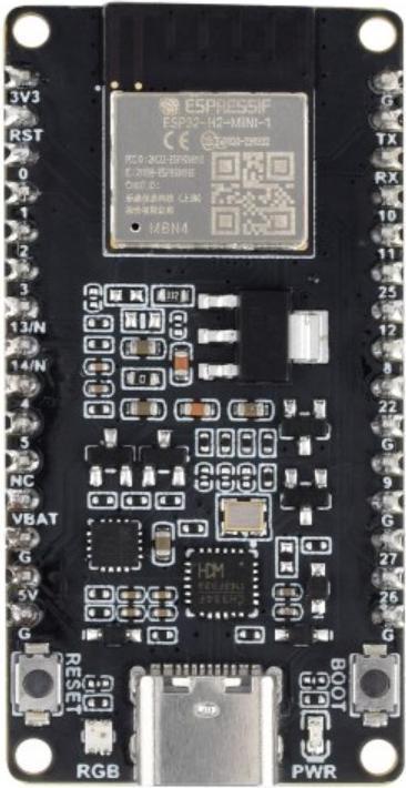 Produktbild WaveShare ESP32-H2 Entwicklungsboard Pin verlötet mit BLE/Zigbee/Thread