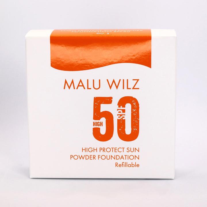 Actual product image Malu Wilz High Protect Sun Powder Foundation SPF 50 (Warm Beige)