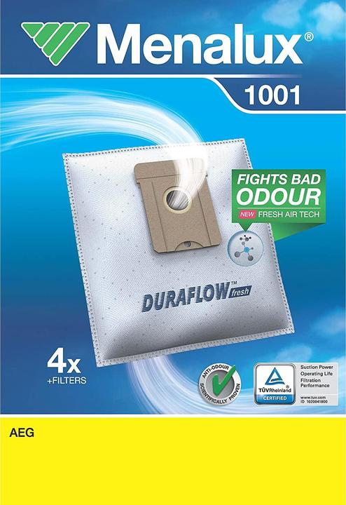 Actual product image Menalux 9001961532 1001 Vacuum Cleaner Bag, Duraflow (4x)