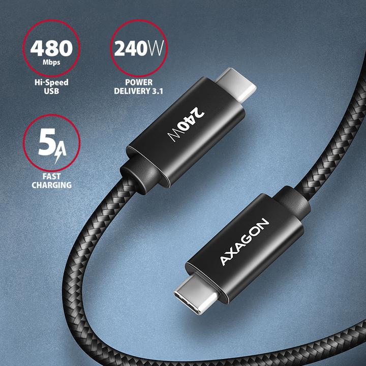 Produktbild Axagon USB C – USB C (3 m, USB 2.0)
