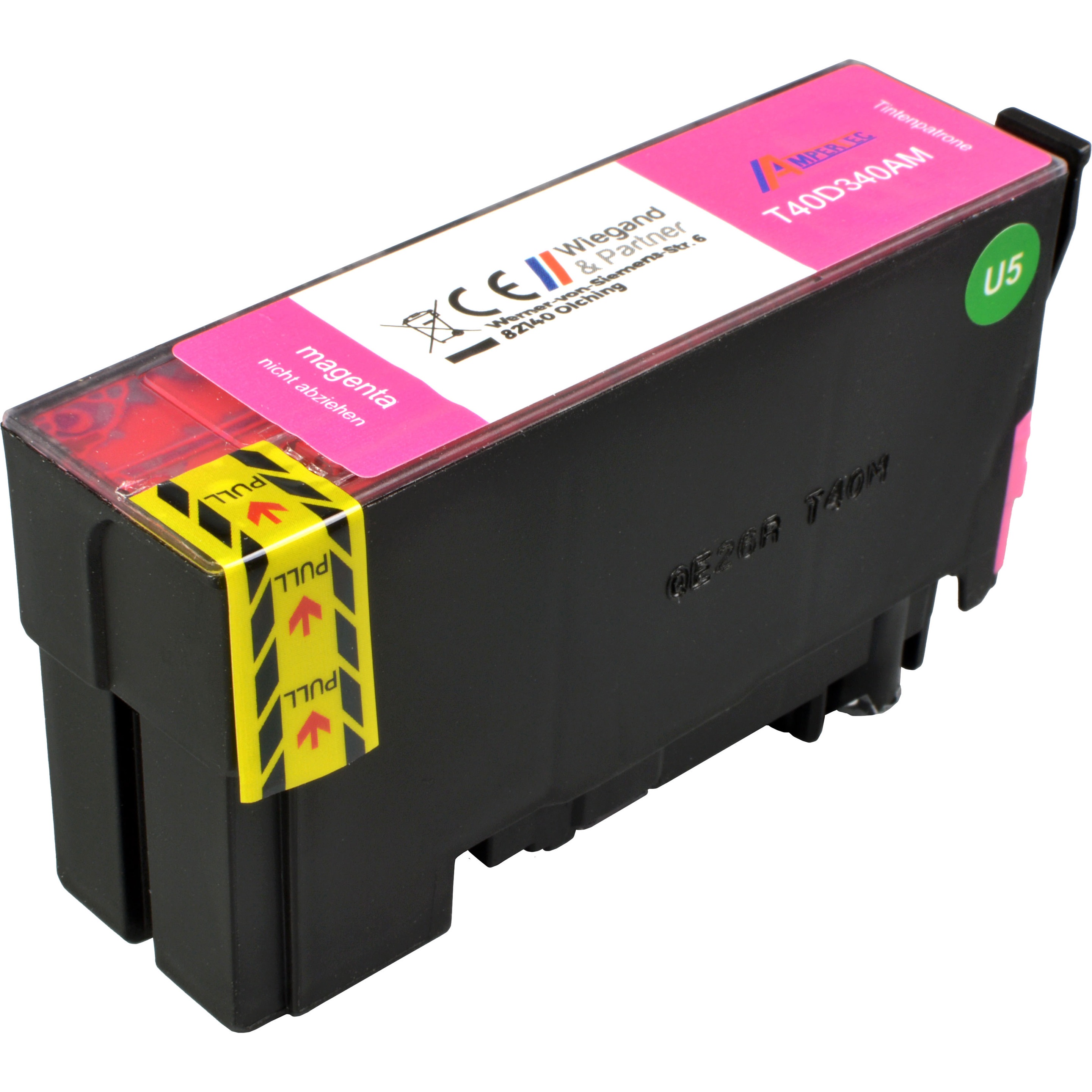 Ampertec, Druckerpatrone, Tinte ersetzt Epson C13T40D340 magenta T40D3 (M)