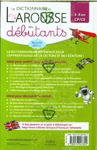 Immagine prodotto Il dizionario Larousse dei bambini, 6-8 anni, CP-CE (Francese, Collettività, 2024)