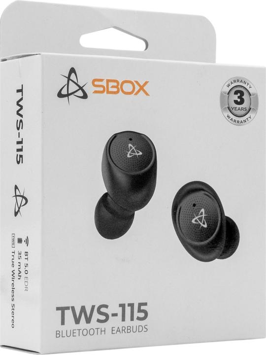 Produktbild Sbox EB-TWS115 Black (5 h, Kabellos)